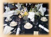 wedding table setting